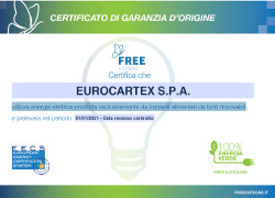 Eurocartex - Certificato garanzia origine